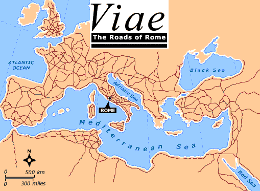 Les routes de Rome